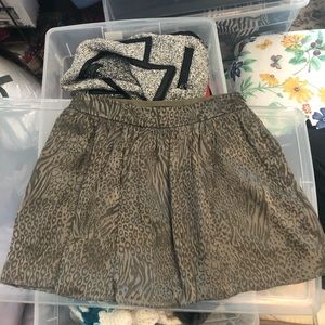 Gryphon Burnout Silk Skirt XS